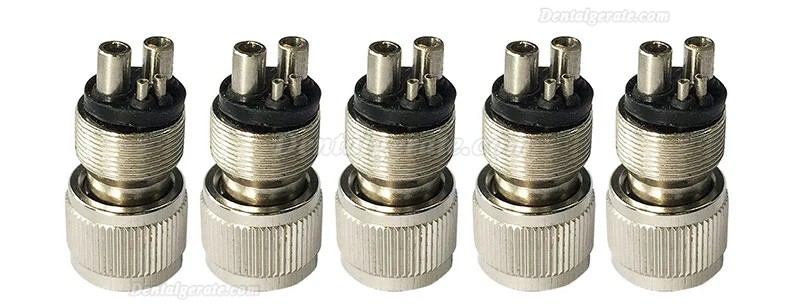 5 Teiliger Dental Adapterkonverter f&uuml;r Turbine Handst&uuml;cke (4-Loch auf 2-Loch)